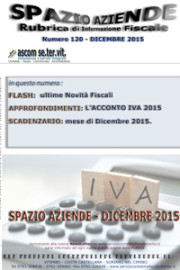 SPAZIO AZIENDE – n. 120 Dicembre 2015 » L’ACCONTO IVA 2015