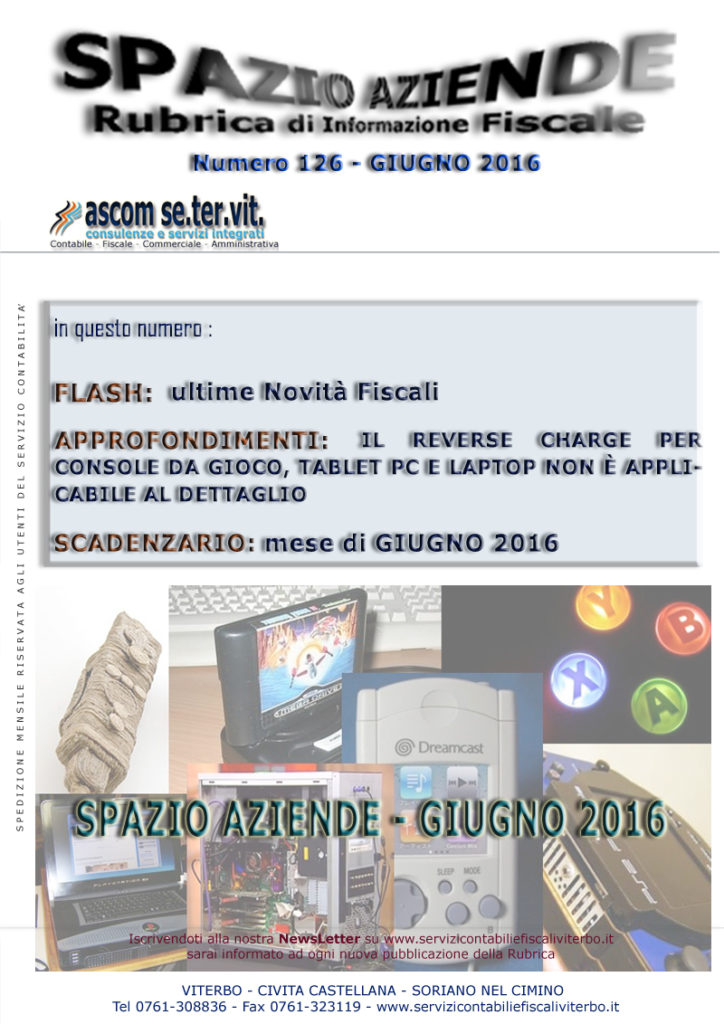 spazio aziende n. 126 - giugno 2016