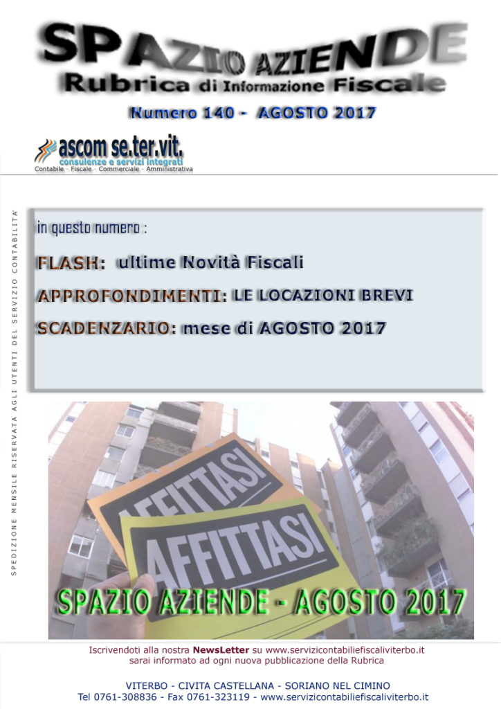 LOCAZIONI BREVI