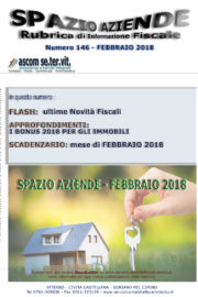 SPAZIO AZIENDE – n. 146 FEBBRAIO 2018 » I BONUS 2018 PER GLI IMMOBILI