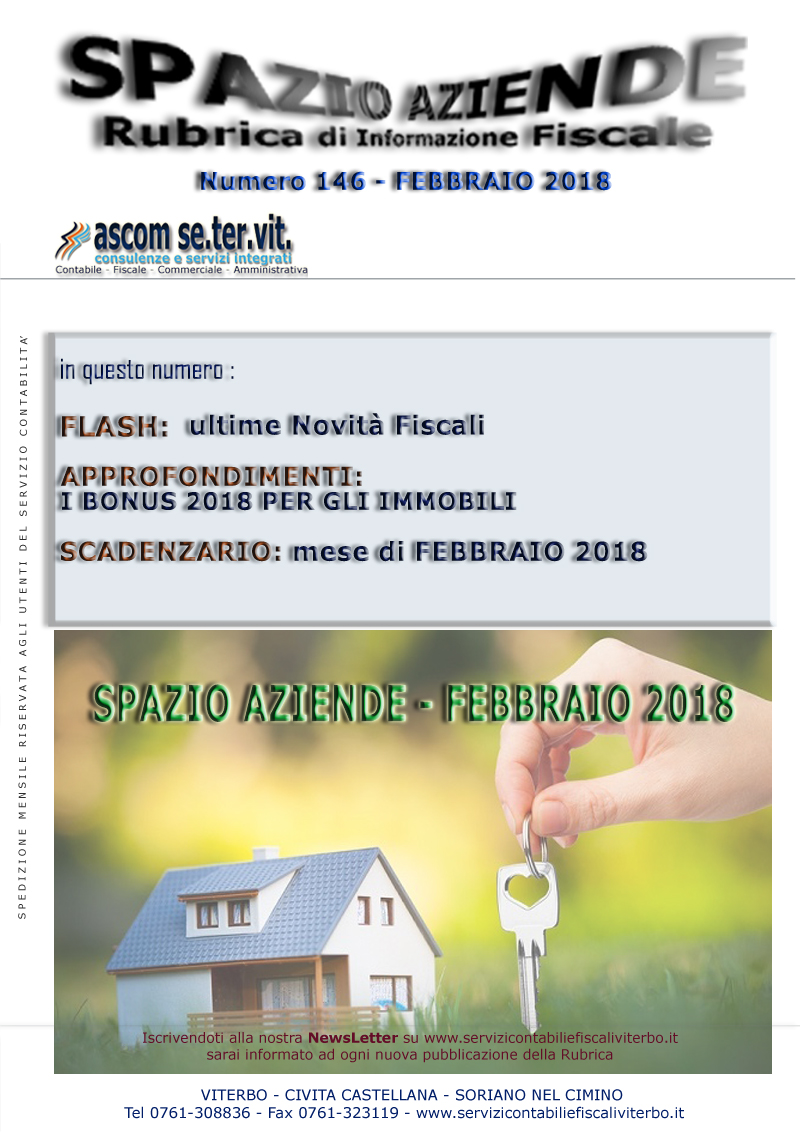 I BONUS MOBILI PER IL 2018