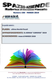 IL BONUS “LIBRERIE” 2019 « Spazio Aziende – n. 158 Marzo 2019 »